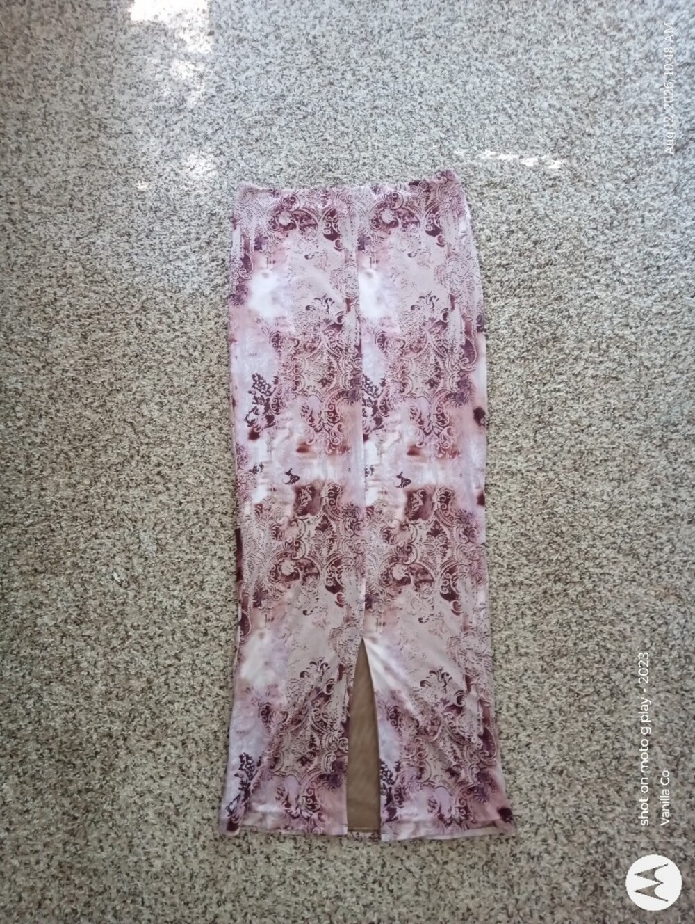 White Fox Don't Ever Leave Me Mesh Maxi Skirt Mid Rise Purple Medium - Picture 5 of 8